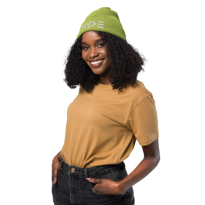 MHOE style Organic ribbed beanie