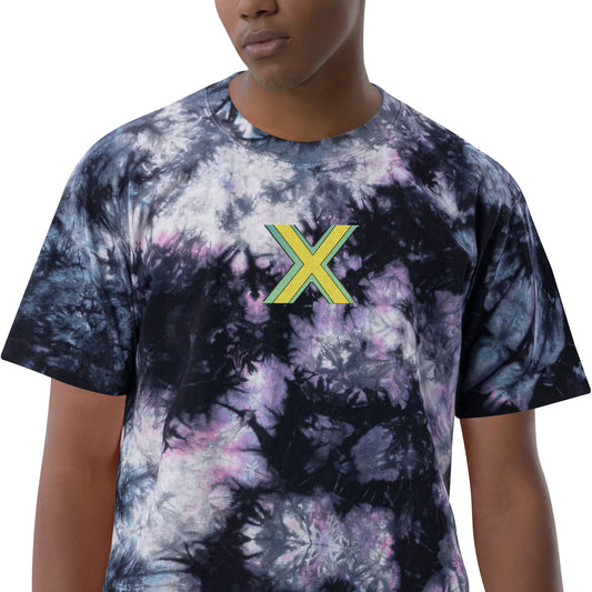 MHOE Cross sticks Oversized tie-dye t-shirt