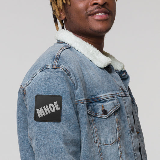 White MHOE Embroidered patch 3