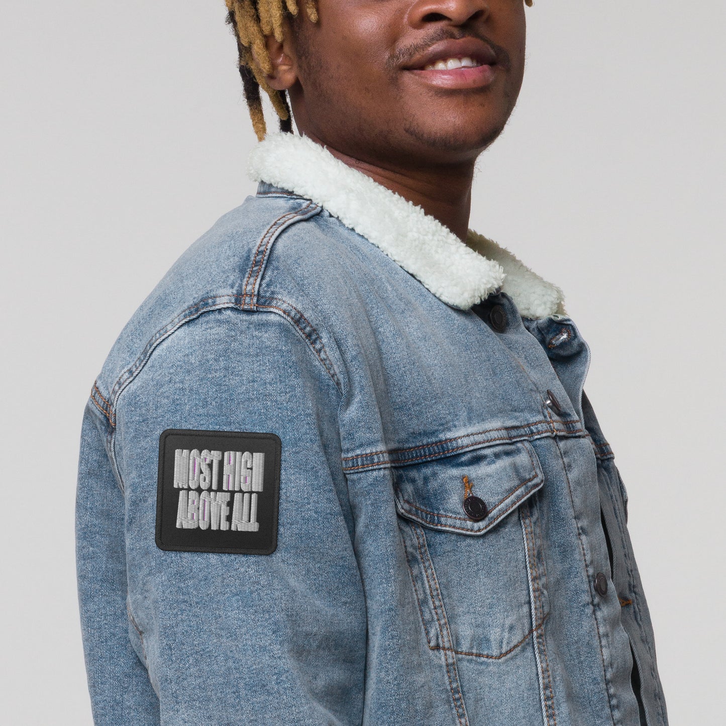White MHAA Embroidered patch 1