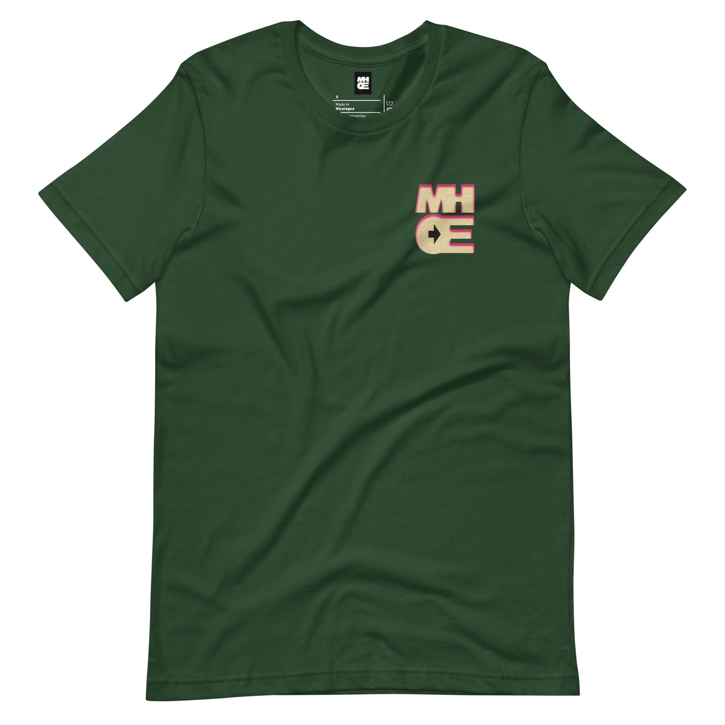 MHOE fitted t-shirt (Embroidered Throwback logo over chest)