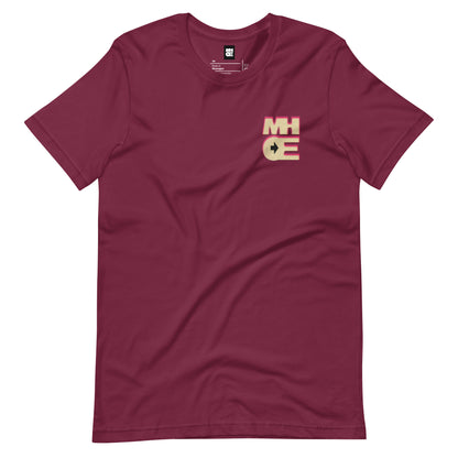 MHOE fitted t-shirt (Embroidered Throwback logo over chest)