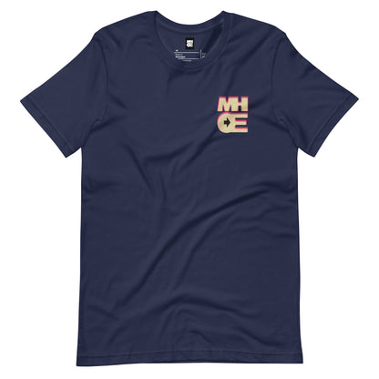 MHOE fitted t-shirt (Embroidered Throwback logo over chest)