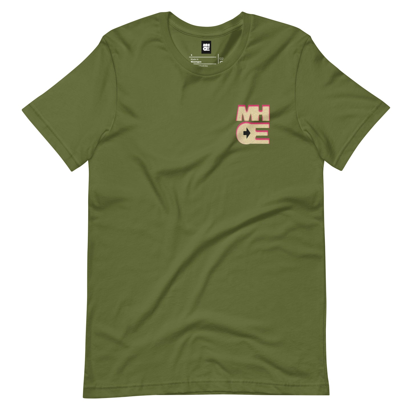 MHOE fitted t-shirt (Embroidered Throwback logo over chest)